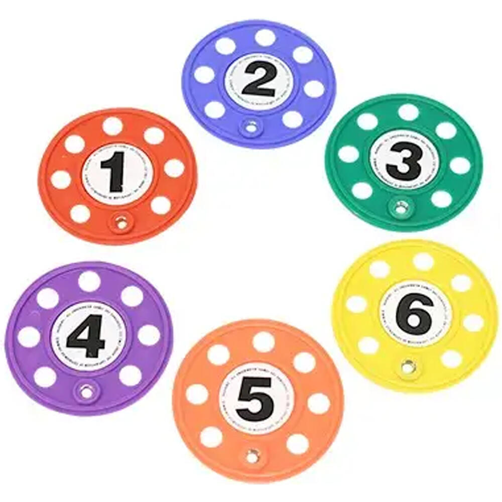 Softee juego 6 discos con agujeros juguetes para playa