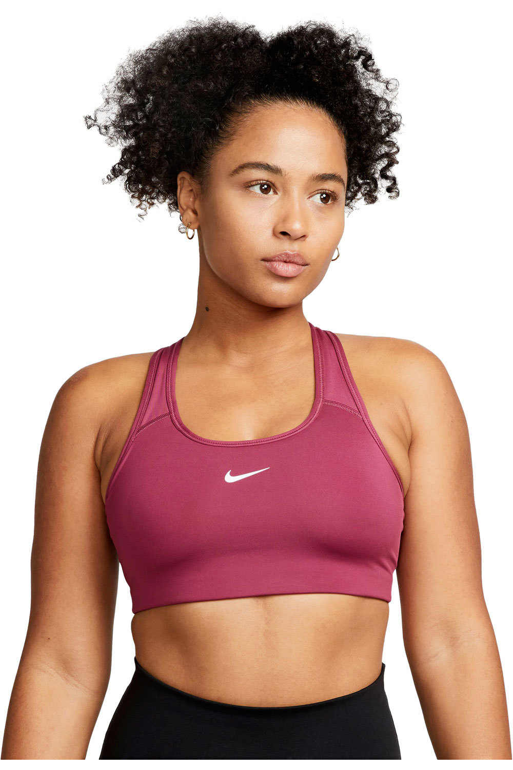 Nike sujetadores deportivos W NK DF SWSH 1PP BRA vista frontal