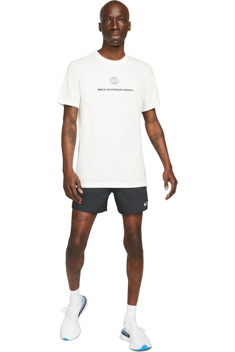Dri-fit stride 5in pantaloneta técnica hombre Negro (XL)