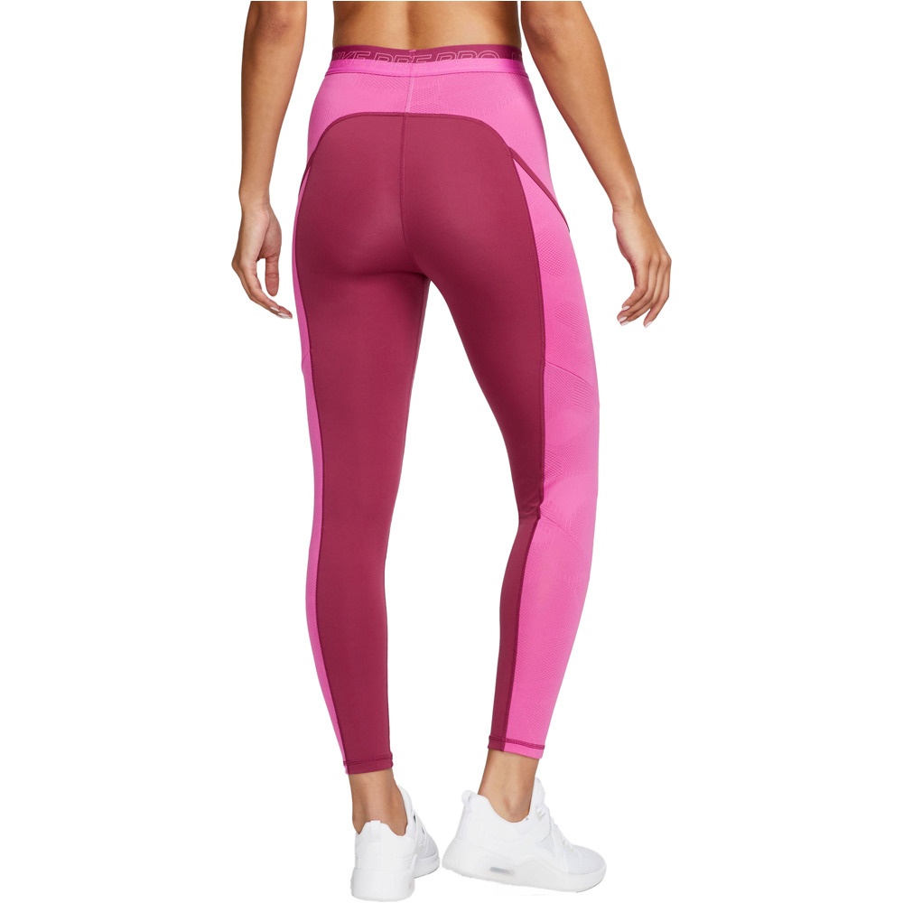 Nike pantalones y mallas largas fitness mujer W NP DF HR 7/8 TIGHT FEMME vista trasera