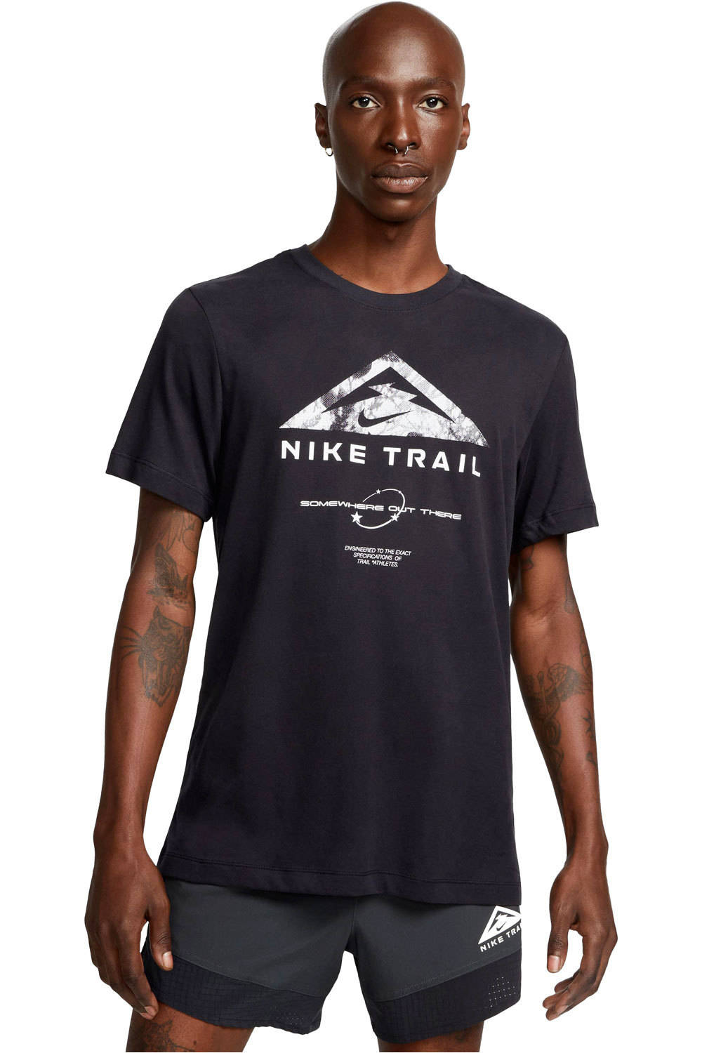 Nike camisetas trail running manga corta hombre M NK DF TEE RUN TRAIL vista frontal