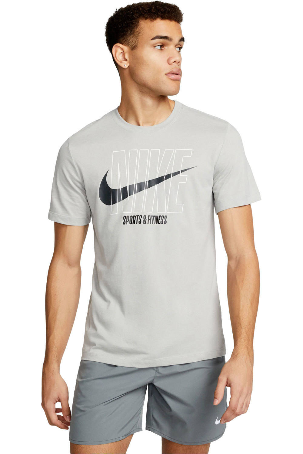 Nike camiseta fitness hombre M NK DF TEE SLUB HBR vista frontal