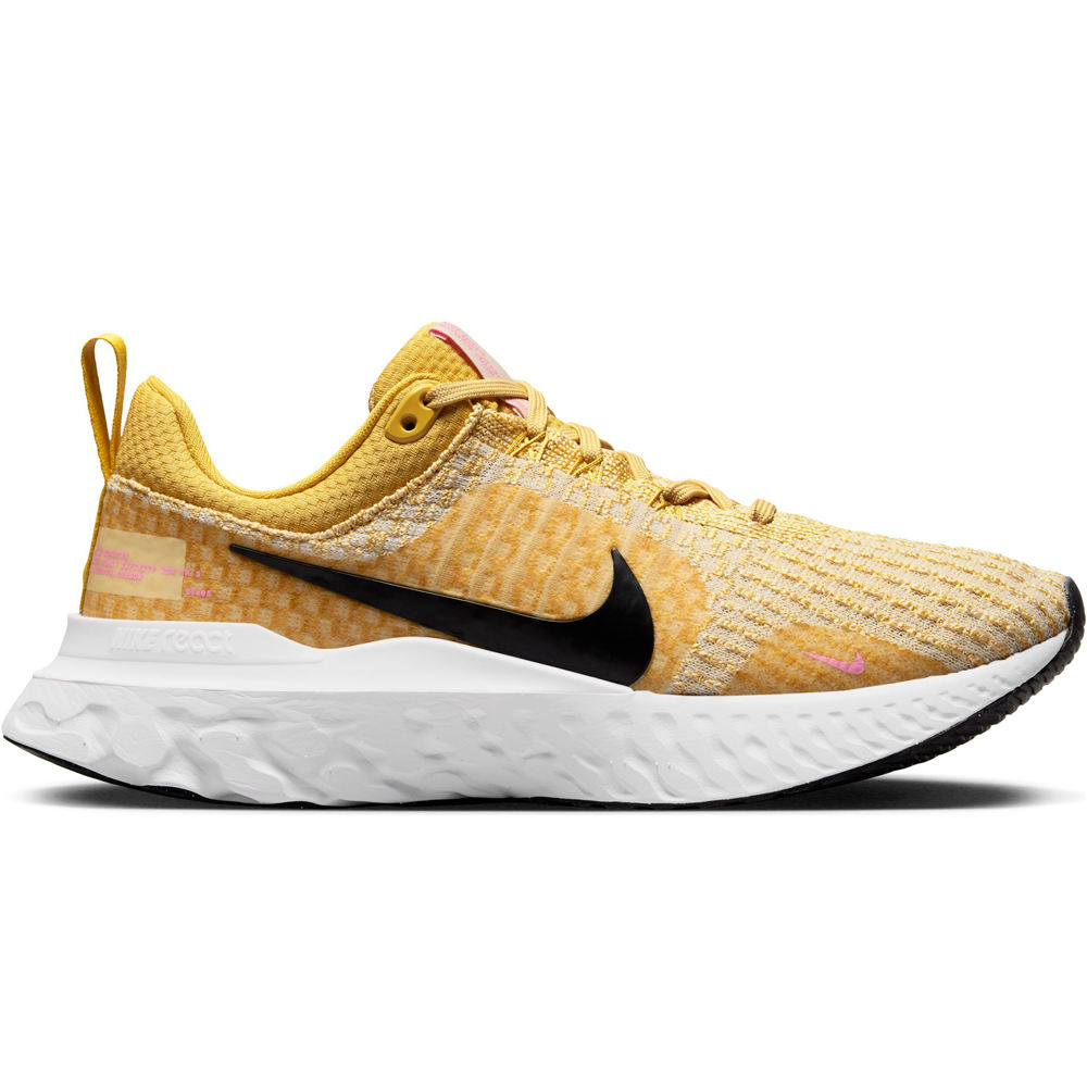 React infinity 3 zapatilla running mujer Amarillo (37,5)