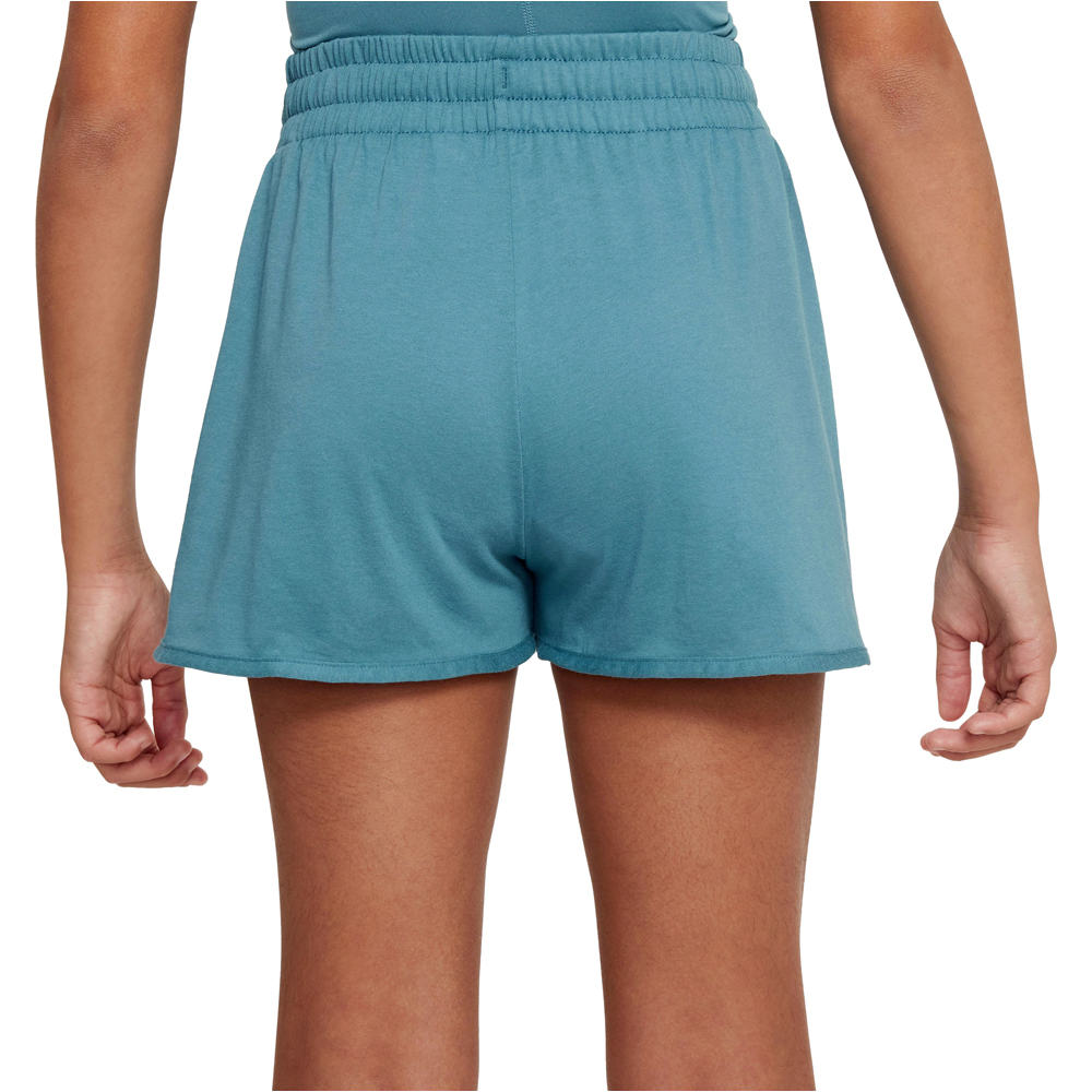 Nike pantaloneta técnica niño G NK DF KNIT HR SHORT vista trasera