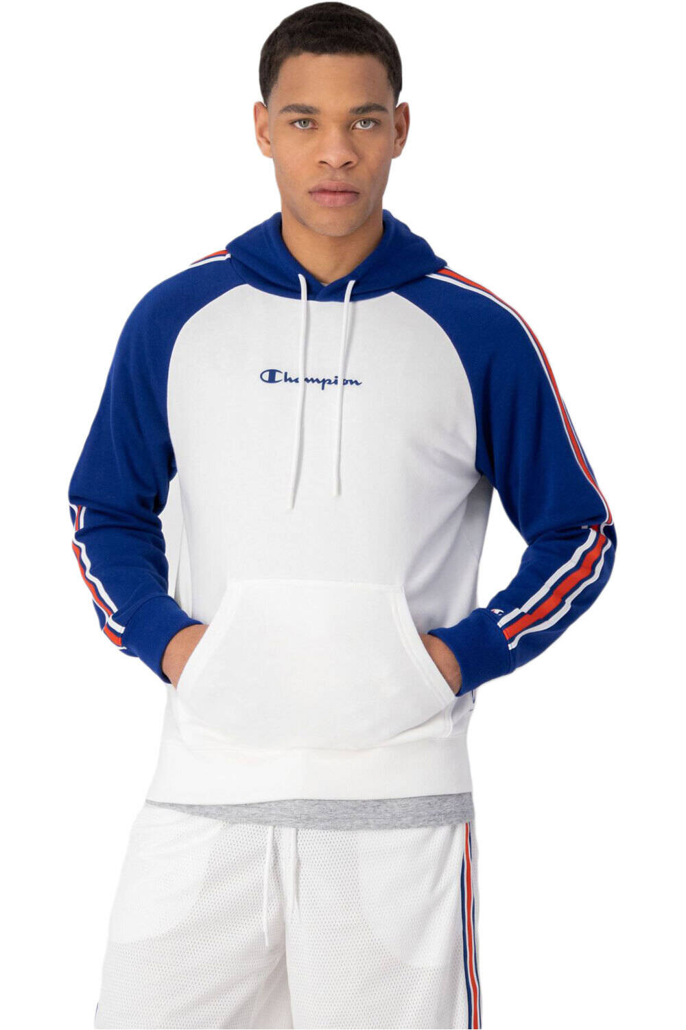 Champion tricolor hooded sweatshirt sudadera hombre