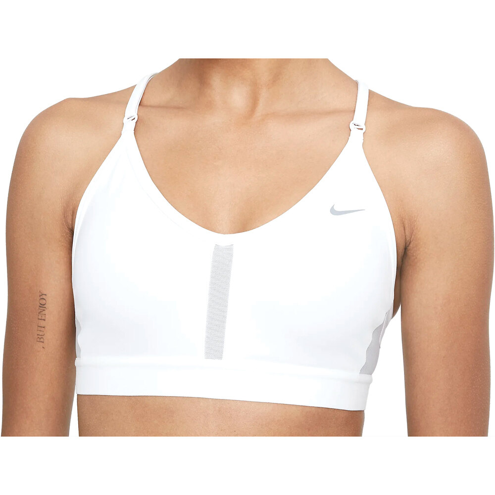 Nike sujetadores deportivos W NK DF INDY V-NECK BRA vista frontal