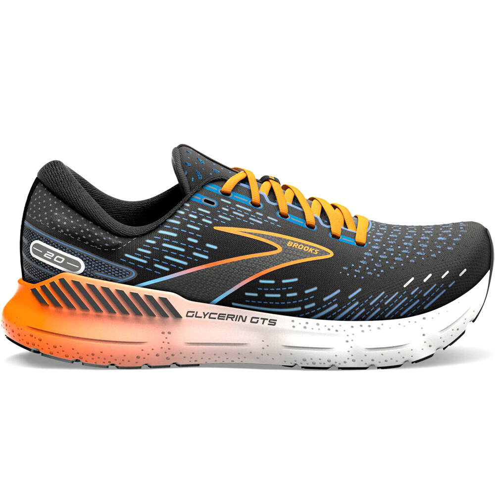 Brooks zapatilla running hombre GLYCERIN GTS 20 lateral exterior