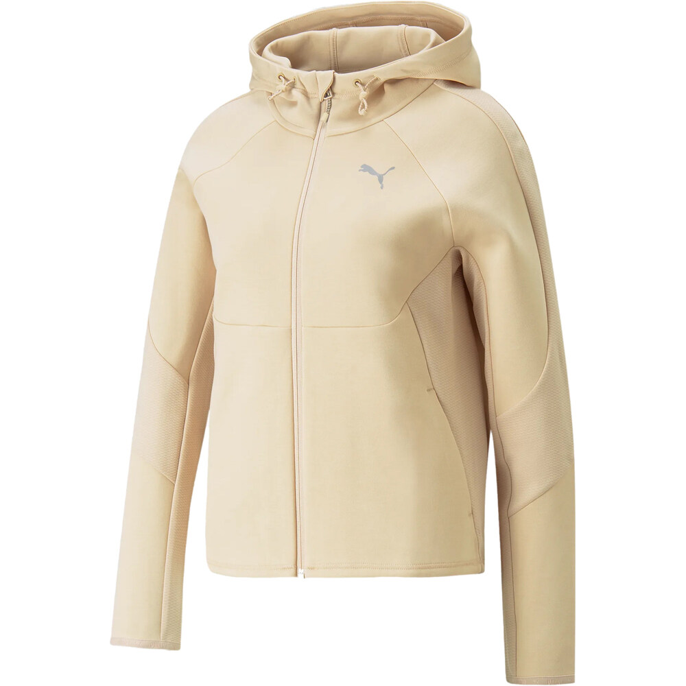 Puma sudadera mujer EVOSTRIPE Full-Zip Hoodie vista frontal