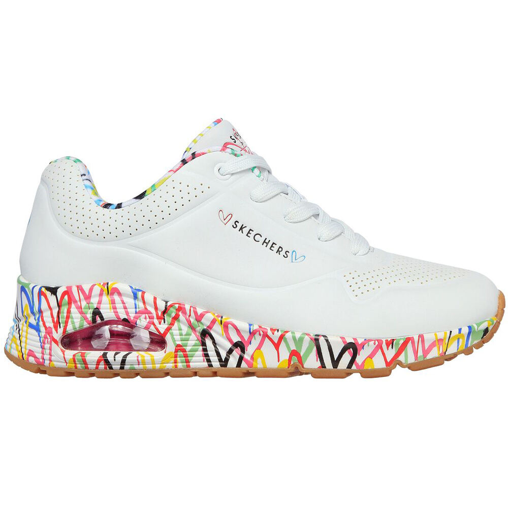 Uno zapatilla moda mujer Blanco (37)
