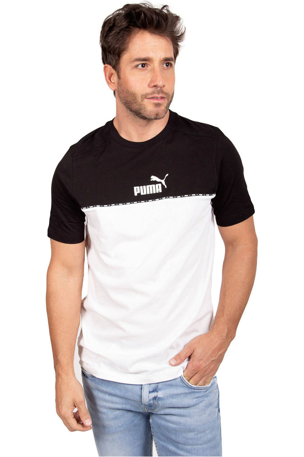 Puma essentials block x tape camiseta manga corta hombre