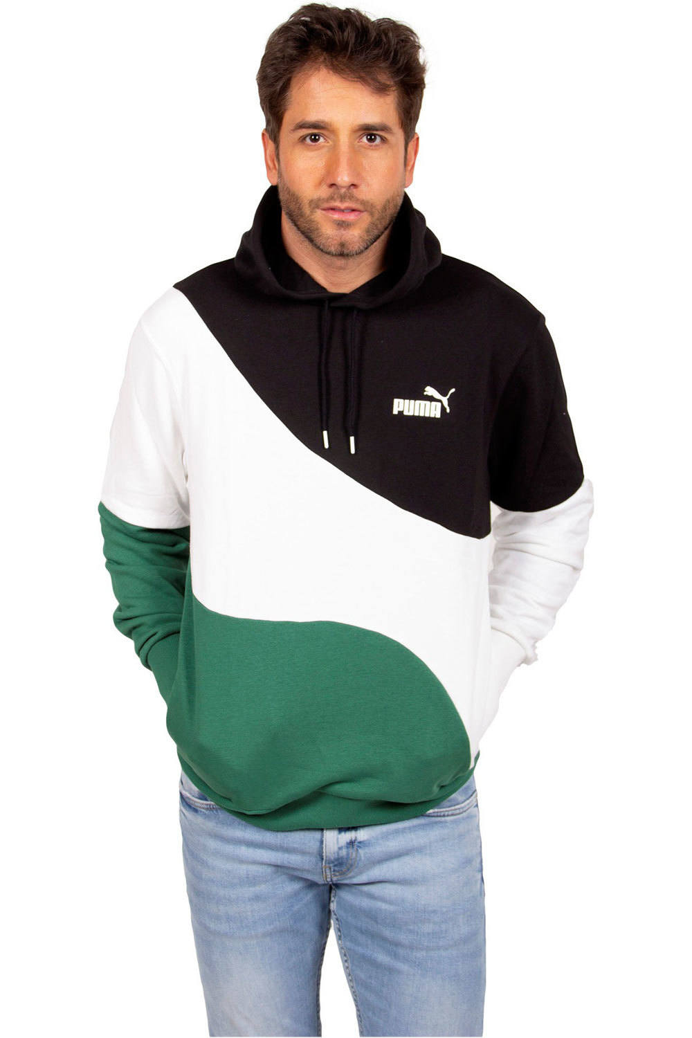 Puma Power Cat negro sudadera hombre