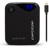 Aquaneos soporte manillar cámara video PEBBLE Explorer 8400mah Dual Port vista frontal