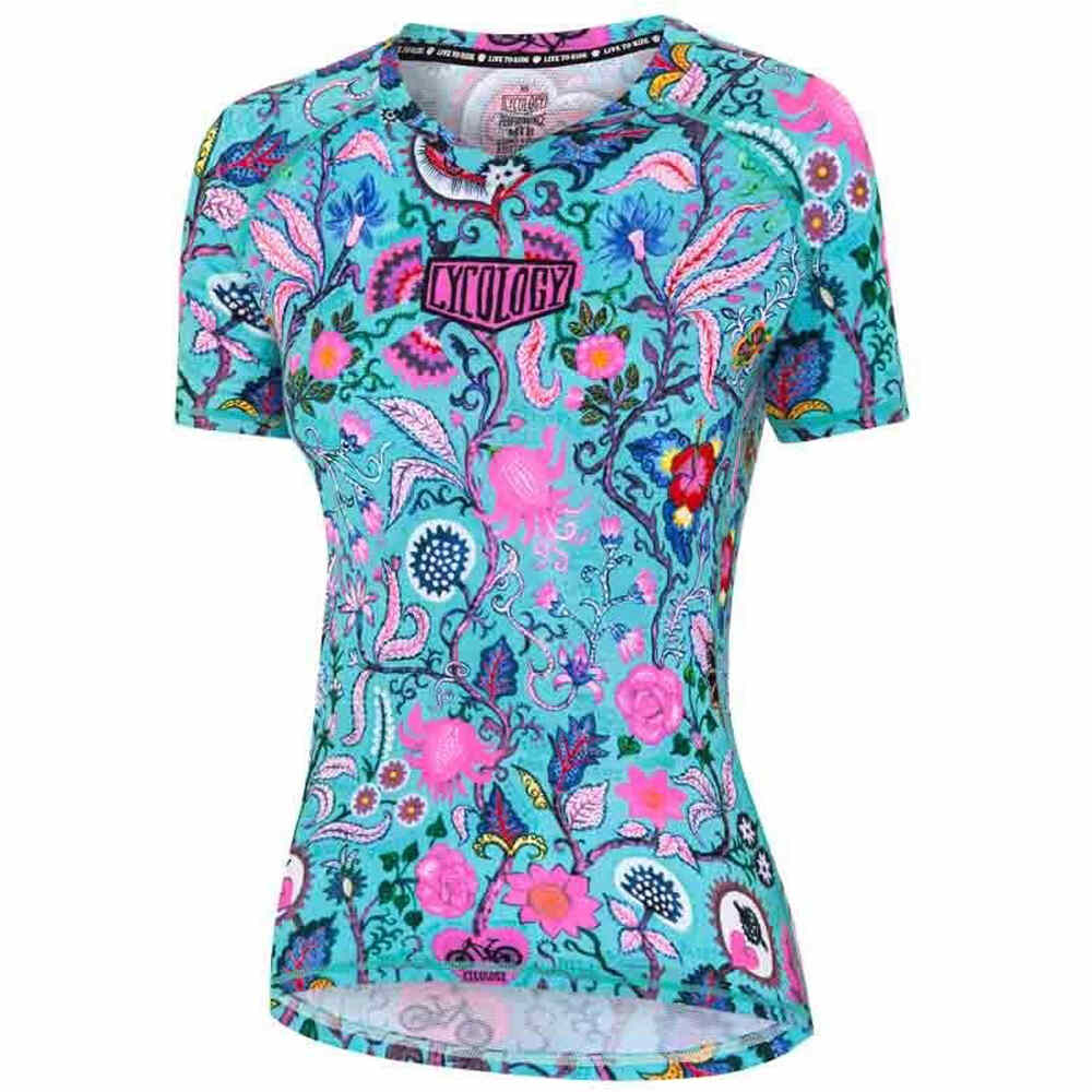 Cycology maillot manga corta mujer Secret Garden Women's  MTB Jersey vista frontal