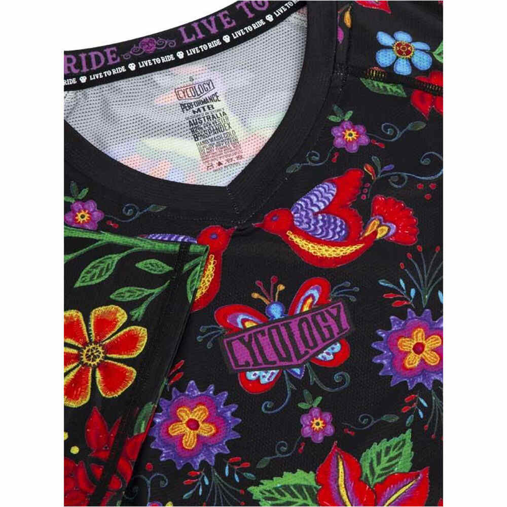 Cycology maillot manga larga mujer Frida Women's  Long Sleeve MTB Jersey vista detalle