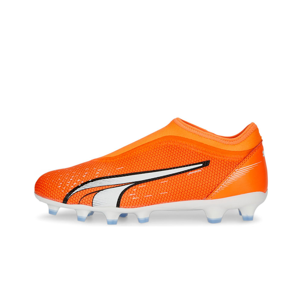 Puma botas de futbol niño cesped artificial ULTRA MATCH LL FG/AG JR NA lateral exterior