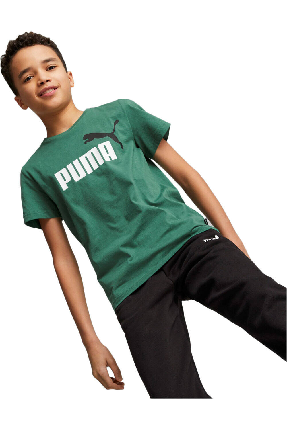 Puma camiseta manga corta niño X_ESS+ 2 Col Logo Tee B vista frontal