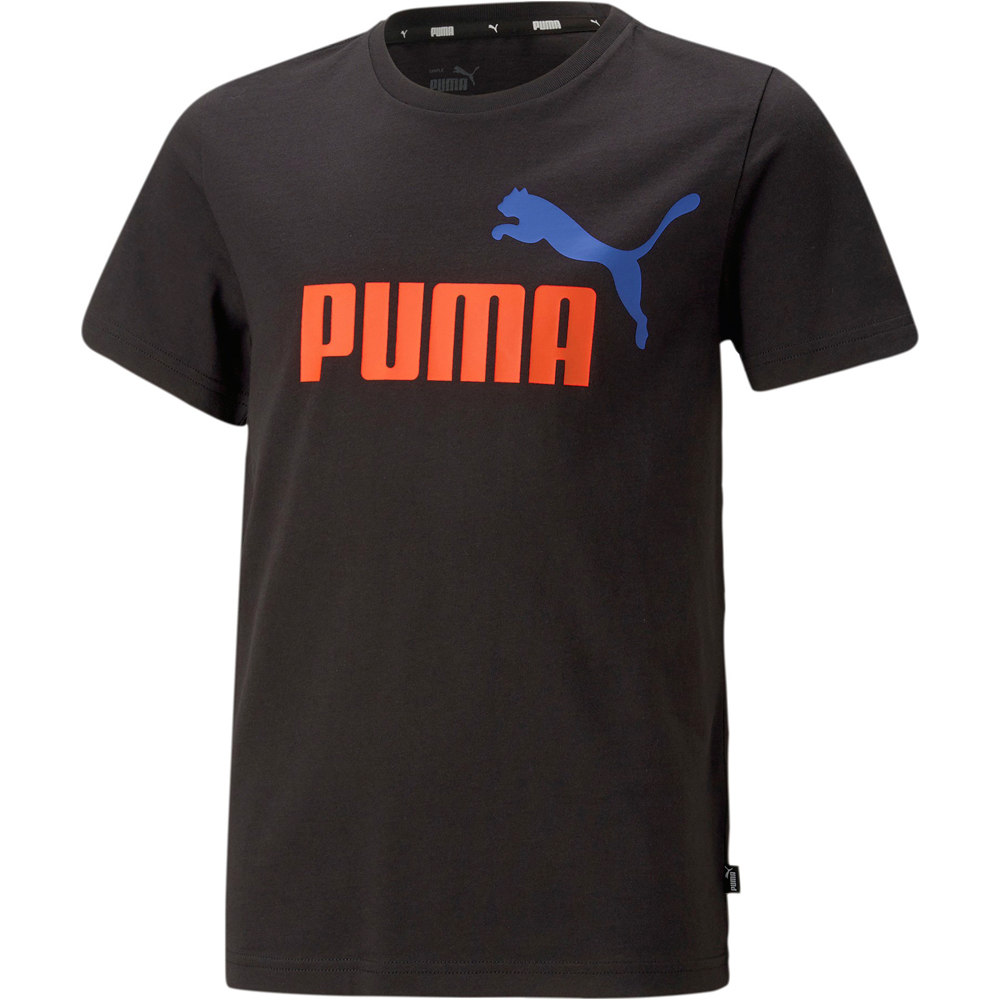 Puma camiseta manga corta niño X_ESS+ 2 Col Logo Tee B vista frontal