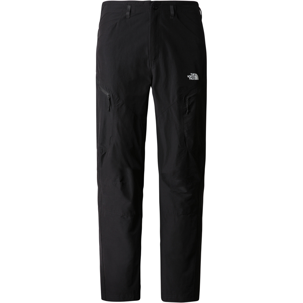 Tapered exploration pantalón montaña hombre Negro (28)