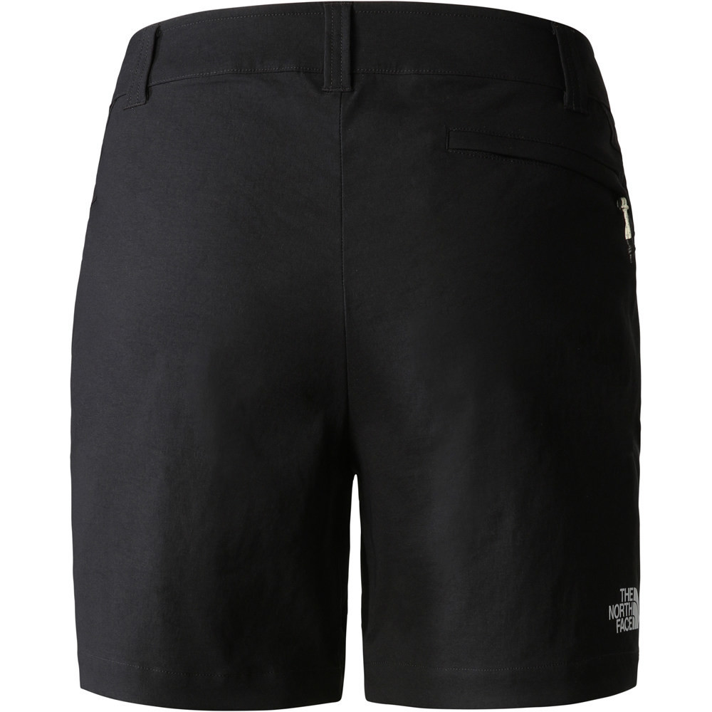 The North Face pantalón corto montaña mujer W TRAVEL SHORTS vista trasera