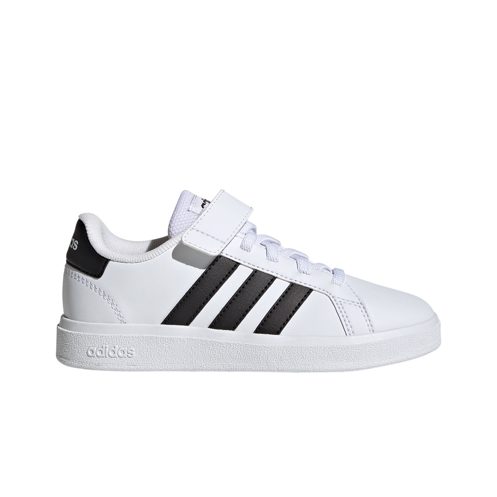 adidas zapatilla moda niño Grand Court Lifestyle Court Elastic Lace and Top Strap lateral exterior