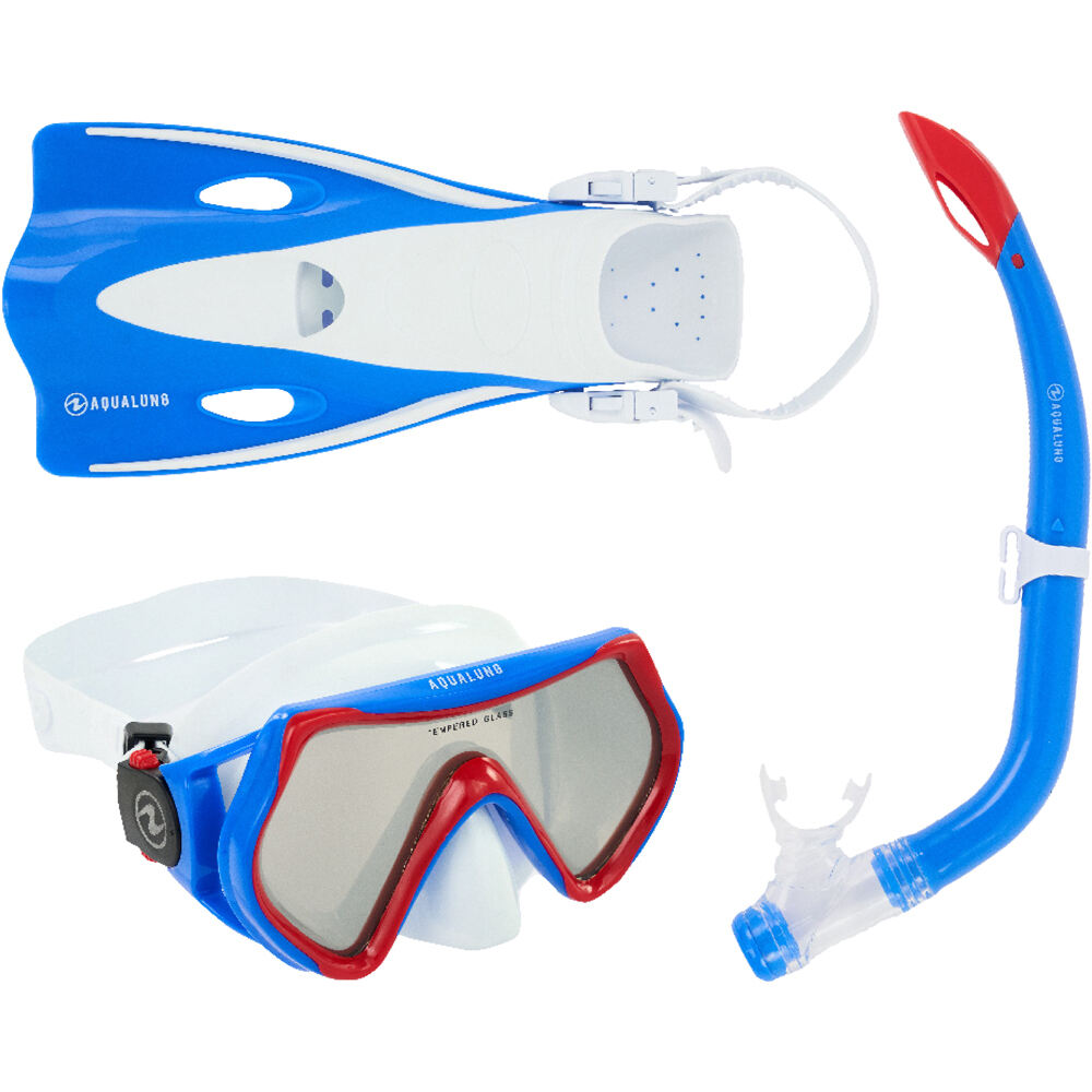 AquaLung hero set junior kit gafastubo y aletas snorkel niño