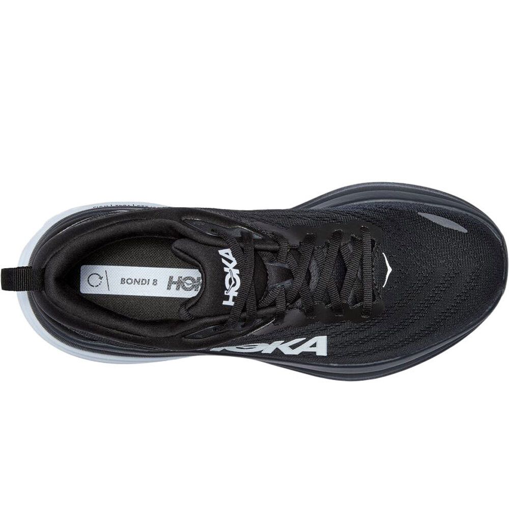 HOKA BONDI 8 - Zapatillas de running neutras - black/white/negro 