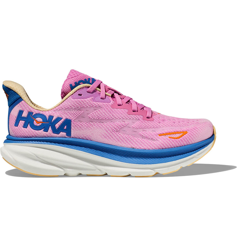 Hoka zapatilla running mujer CLIFTON 9 lateral exterior