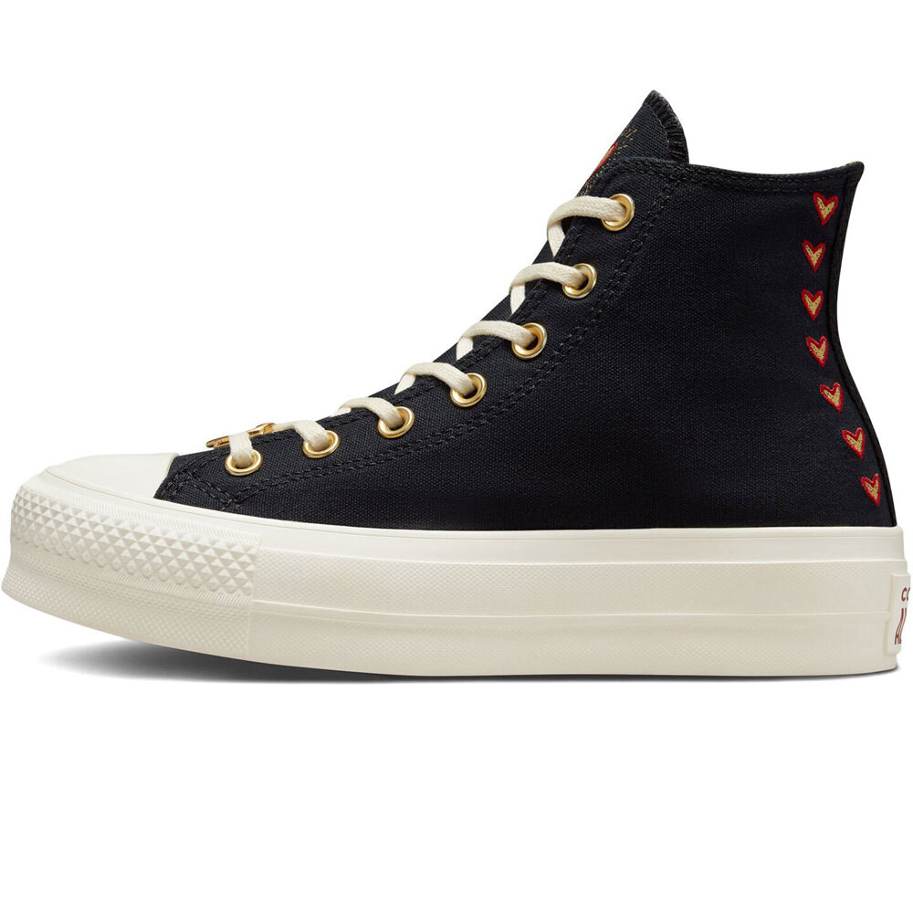 Converse zapatilla moda mujer CHUCK TAYLOR ALL STAR LIFT lateral interior