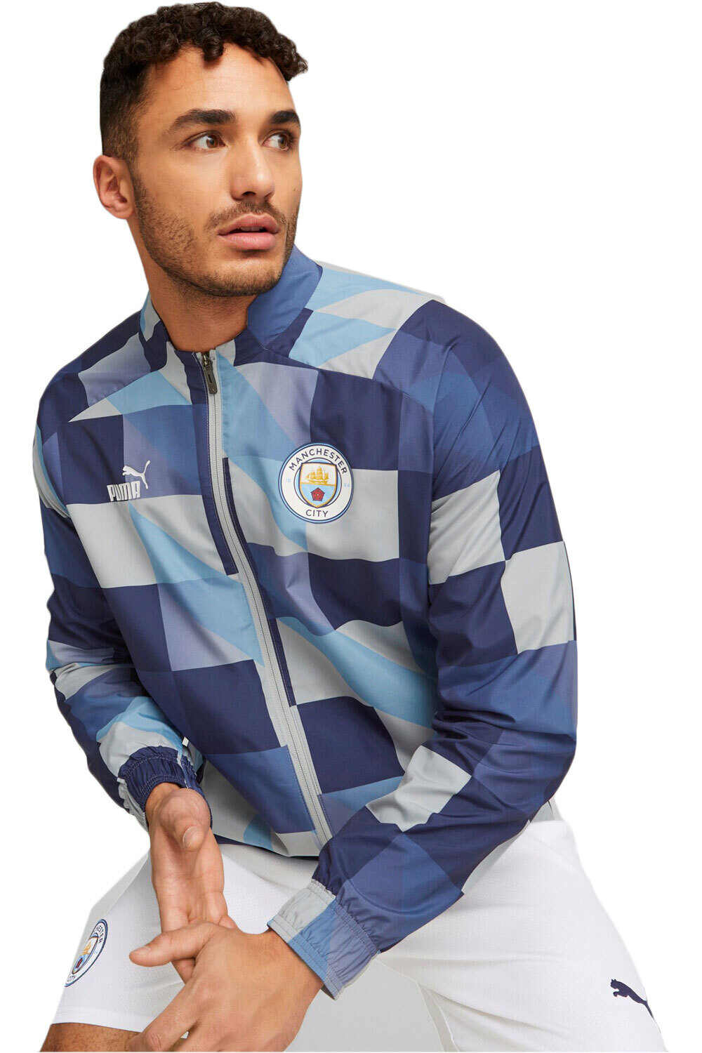 Puma manchester city 23 pre-partido sudadera entrenamiento fútbol
