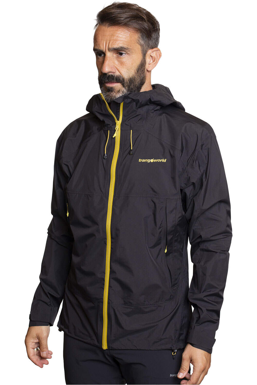 Kilimanjaro chaqueta impermeable hombre Negro (XL)