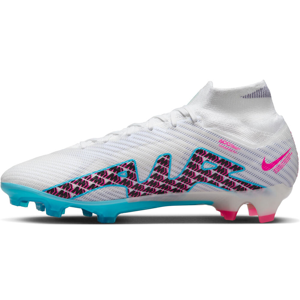 Nike botas de futbol cesped artificial MERCURIAL SUPERFLY 9 ELITE FG BLAZ lateral interior