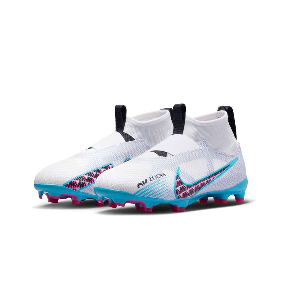 Nike botas de futbol niño cesped artificial MERCURIAL ZOOM SUPERFLY JR 9 PRO FG BLAZ puntera