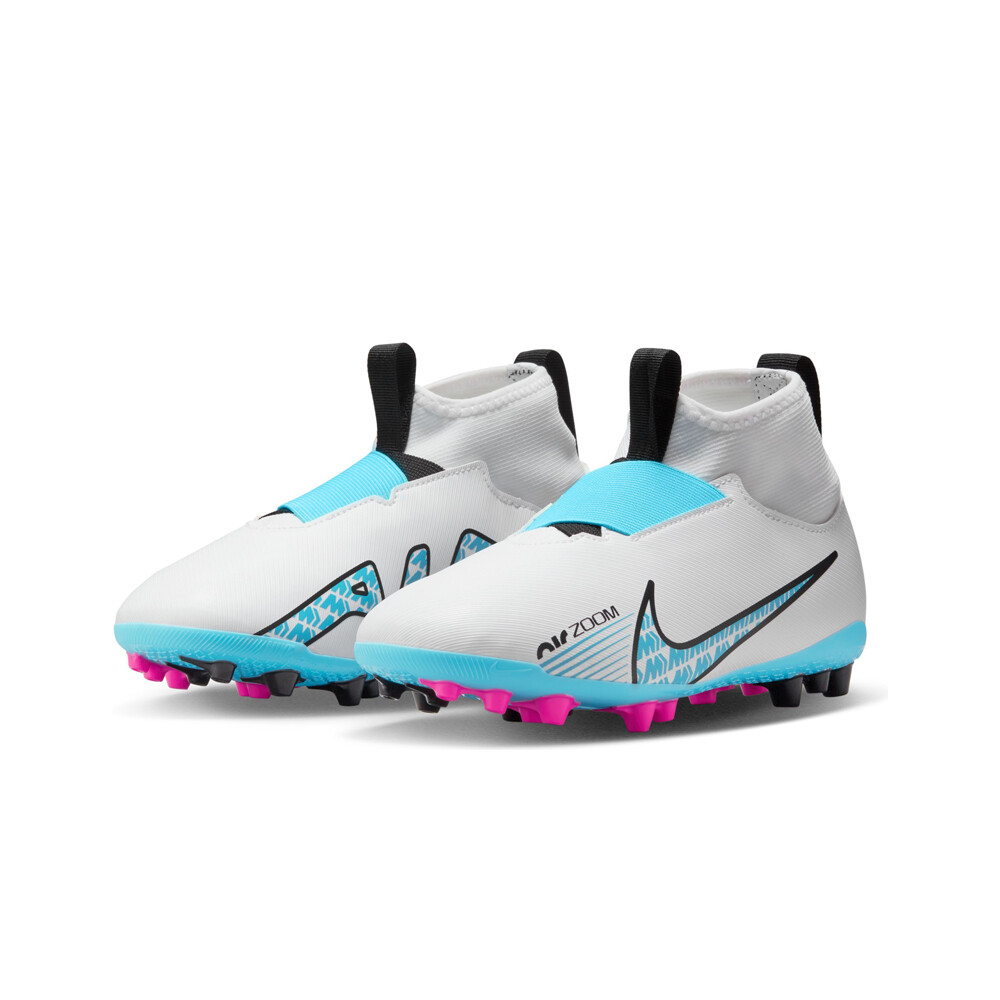 Nike botas de futbol niño cesped artificial MERCURIAL ZOOM SUPERFLY JR 9 ACADEMY AG BLAZ puntera