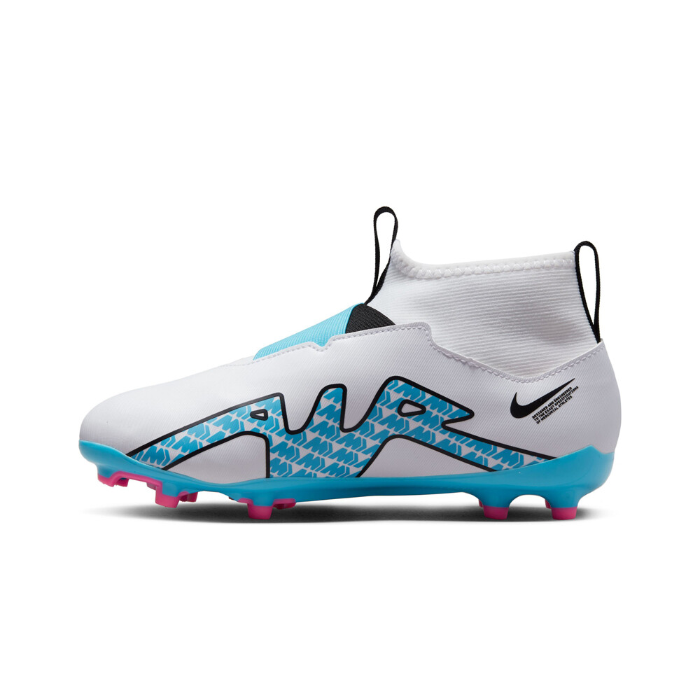 Nike botas de futbol niño cesped artificial MERCURIAL ZOOM SUPERFLY JR 9 ACAD FG/MG BLAZ lateral interior