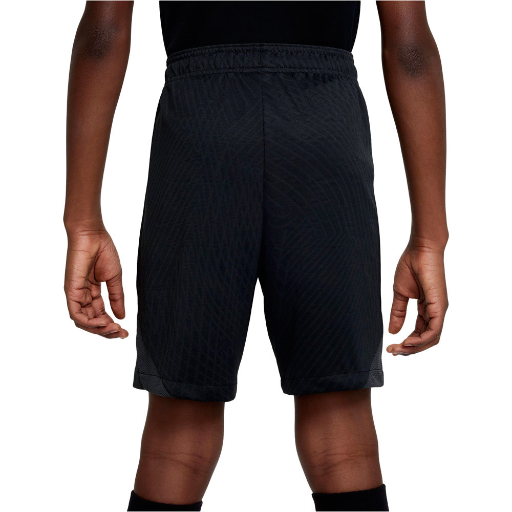 Nike pantalones cortos futbol niño K NK DF STRK SHORT K BR NEGR vista trasera