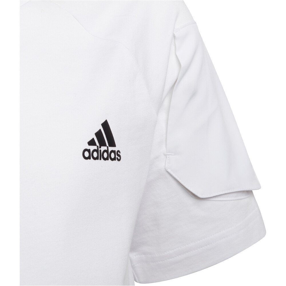 adidas camiseta manga corta niño Designed for Gameday vista detalle