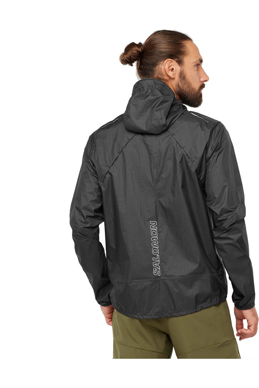 Salomon CHAQUETA TRAIL RUNNING HOMBRE BONATTI WP JACKET M vista trasera