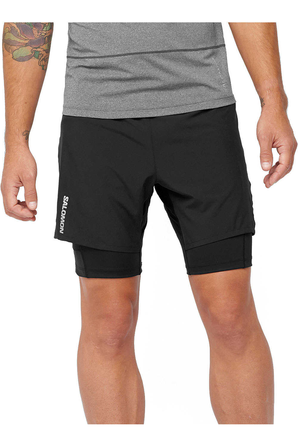 Salomon pantalón running hombre CROSS TW SHORTS M vista frontal