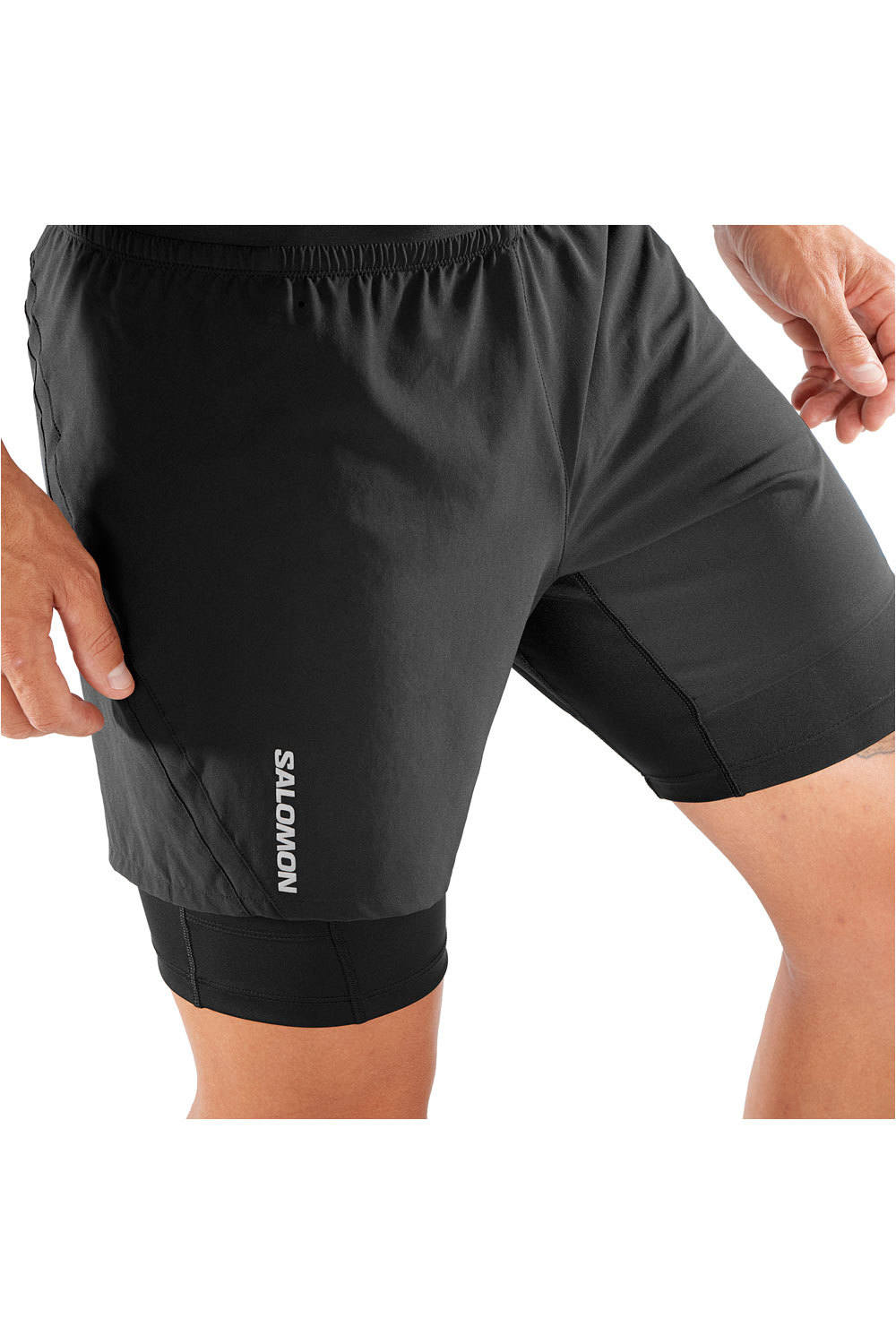 Salomon pantalón running hombre CROSS TW SHORTS M vista detalle