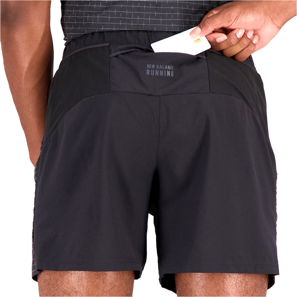 New Balance pantaloneta técnica hombre Impact Run Luminous 6 Inch Short 03