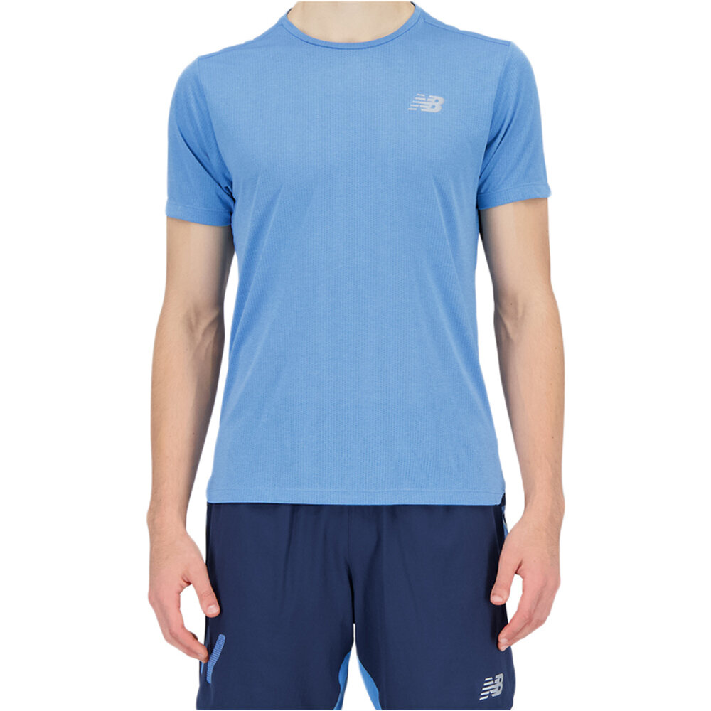 Impact run camiseta técnica manga corta hombre Azul (S)