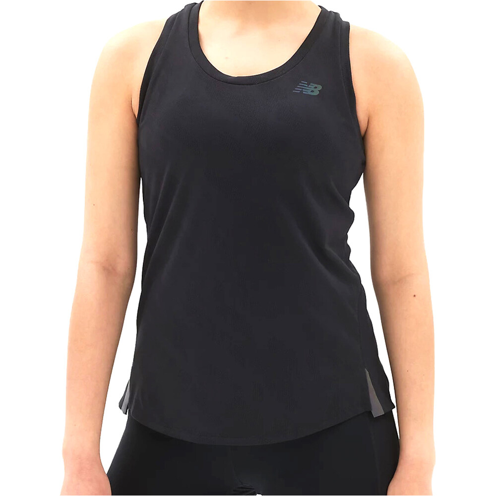 New Balance camiseta técnica tirantes mujer Q Speed Jacquard Tank vista frontal