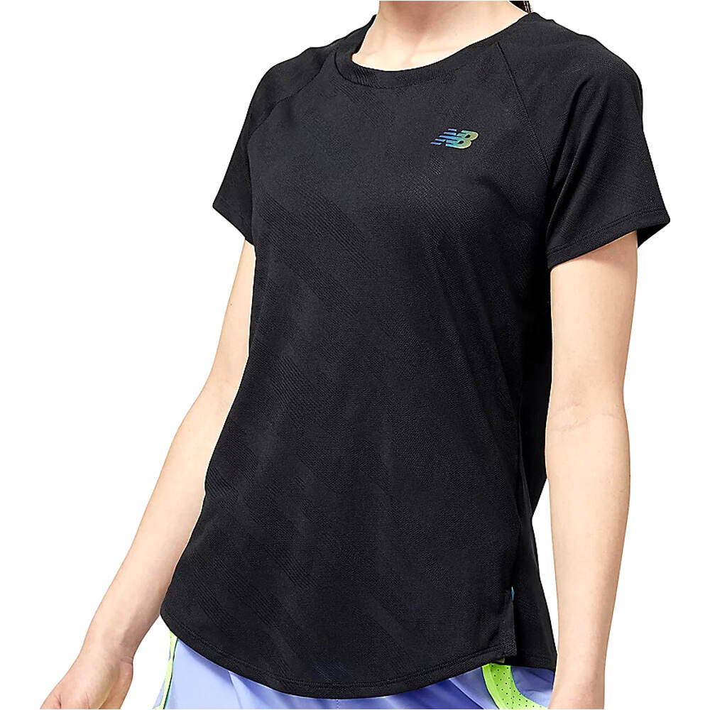 Q speed jacquard short sleeve camiseta entrenamiento manga corta mujer