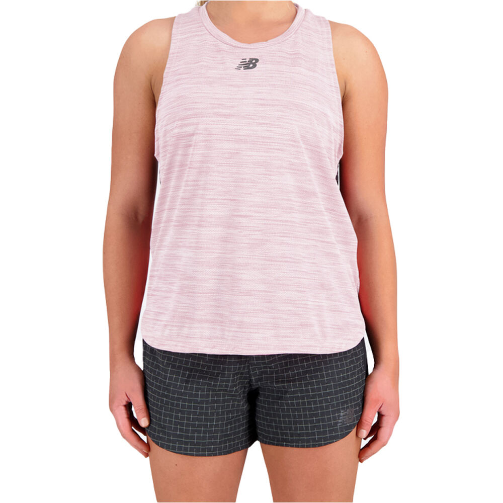 Impact run luminous camiseta técnica tirantes mujer Rosa (L)