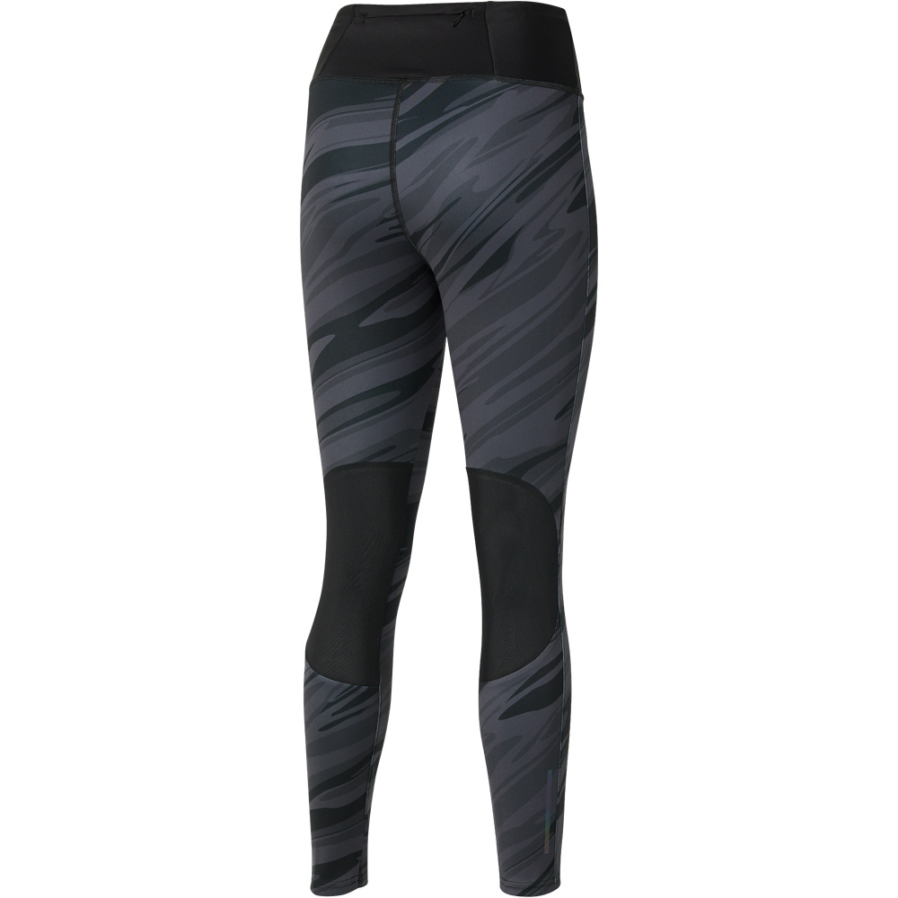 Mizuno malla larga running mujer 7/8 Printed Tight (w) vista trasera