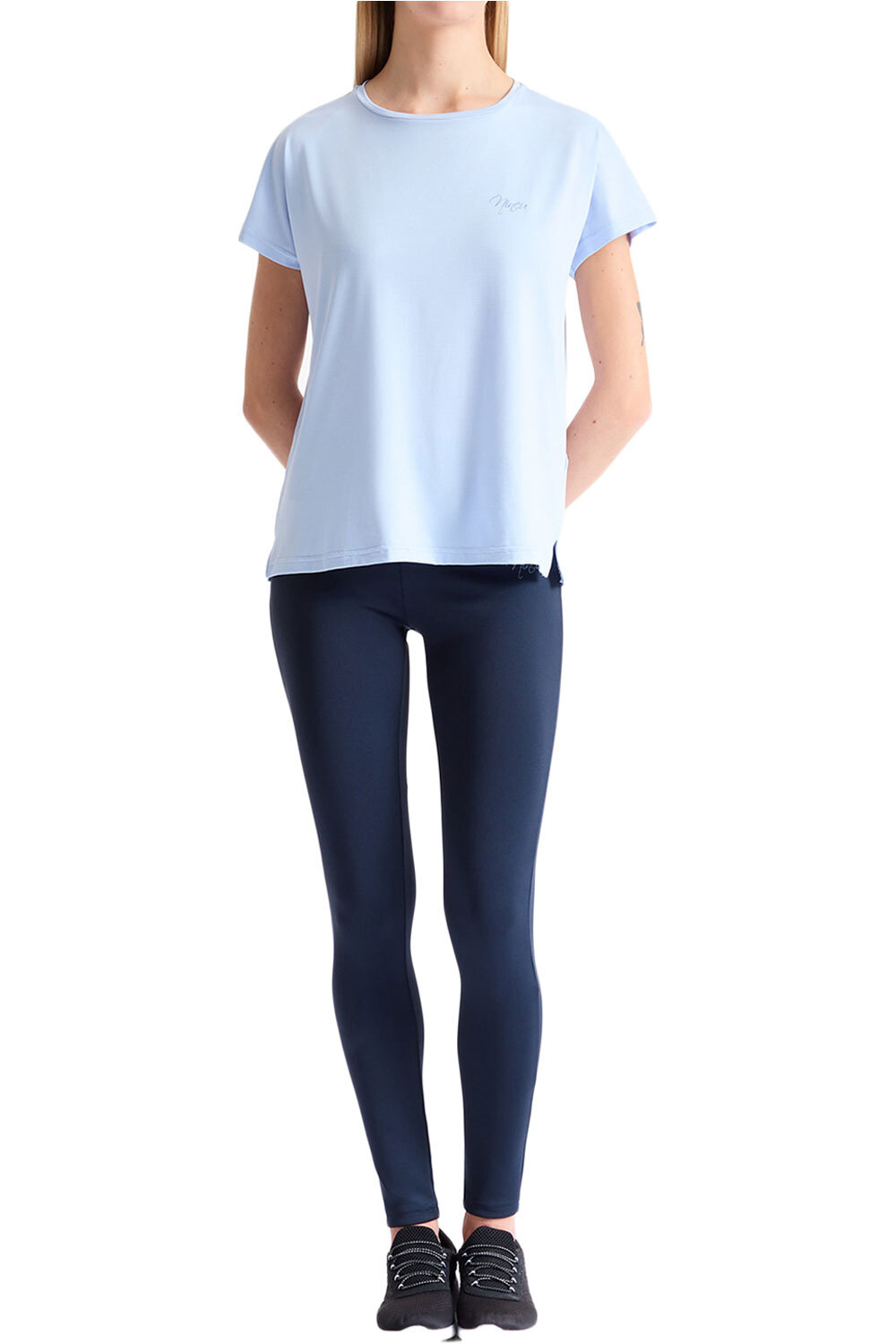 Meder camiseta manga corta mujer Azul (S)