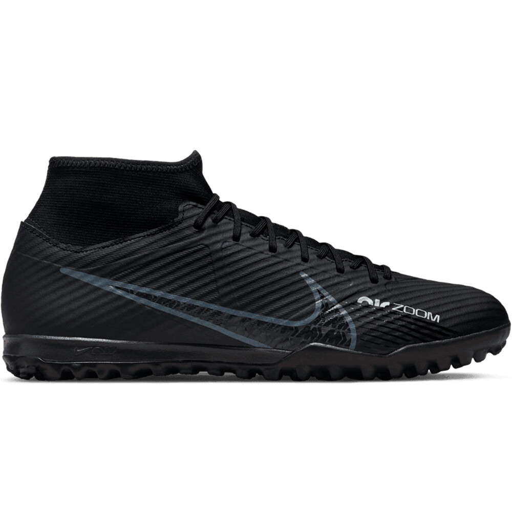 Nike botas de futbol multitaco y terreno duro MERCURIAL ZOOM SUPERFLY 9 ACADEMY TF lateral exterior