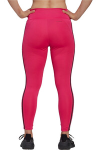 adidas pantalones y mallas largas fitness mujer 7/8 Designed To Move High-Rise Sport 3 bandas vista trasera