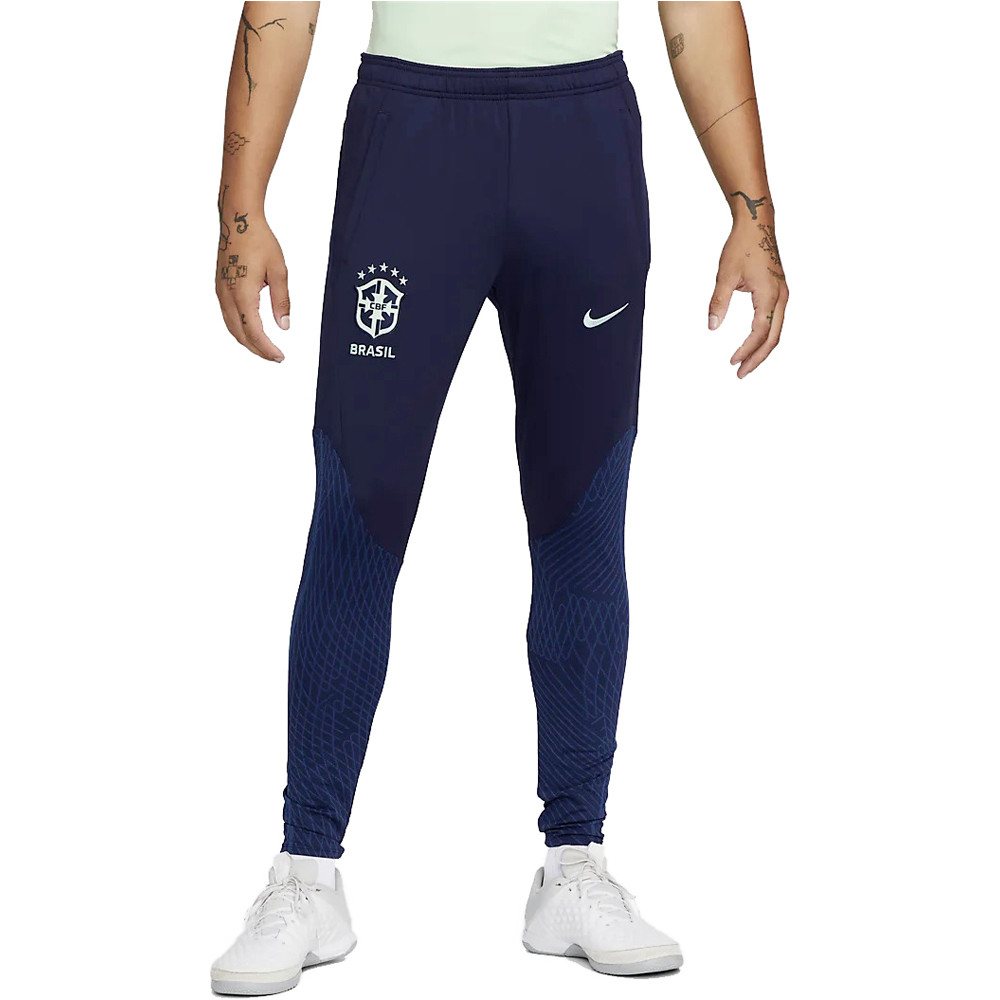 Nike pantalones largos futbol BRASIL 22 M NK DF STRK PANT KP vista frontal