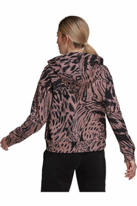 adidas sudadera mujer Future Icons Animal Print (con capucha) vista trasera